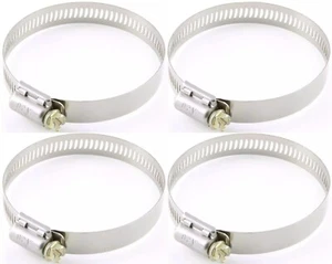 70mm - 90mm Hose Clamp Worm Drive hose clamp For Silicone Hose 70-90 (4 pack) - Picture 1 of 3