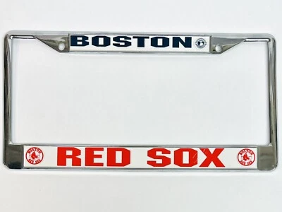 Boston Red Sox Metal License Plate Frame MLB Baseball - Image 1 of 4