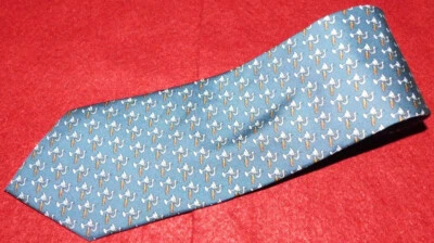 VINEYARD VINES СДЕЛАНО В США СЕРЫЙ/БЕЛЫЙ/БЕЖЕВЫЙ КОКТЕЙЛЬ МОТИВ ГАЛСТУК - ГАЛСТУКИ. - Изображение 1 из 3