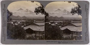 Guatemala.Escuintla.Vulkan Fuego y Acatenango.Vulkane.Stereo Photo.Stereoview. - Bild 1 von 1