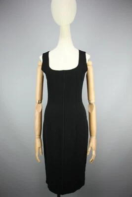 DOLCE&GABBANA Auténtico Vestido Informal Usado Lana Negro Sin Mangas Talla XS Foto 1 de 4
