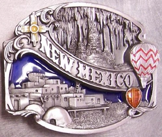 Hebilla Cinturón Peltre Estado de Nuevo México Color NUEVO Foto 1 de 1