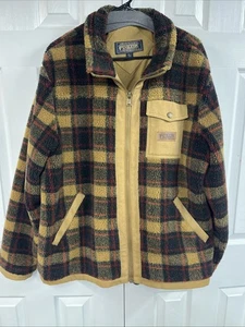 Herren Pendleton karierter Fleece und Canvas Mantel Gr, XL, Innen- & Außentaschen - Bild 1 von 5