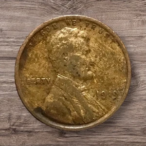 1919 Lincoln Wheat Cent Woody Improper Alloy Mix Error - Picture 1 of 2