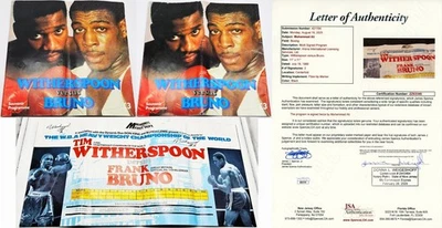 *2x Signed Muhammad Ali* Witherspoon v Bruno World Championship Program JSA LOA - Image 1 of 4