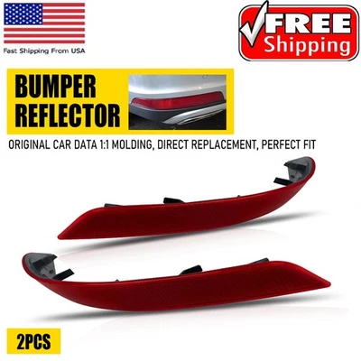 Pair Rear Bumper Reflector For Mercedes Benz GL GL350 GL450 GL500 GL550 10-2012 - Image 1 of 4