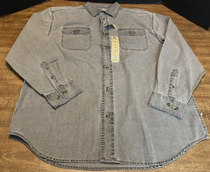 Megellan Woodlake Raven Long Sleeve Shirt Men's Large Gray Workwear Rugged - Picture 1 of 16