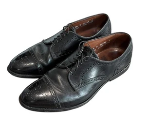 Allen Edmonds Sanford Black Leather Oxford Dress Shoes Size 8.5 - Picture 1 of 8