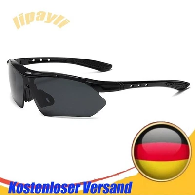 2025 Fahrradbrille Sonnenbrille Sportbrille polarisiert UV400 Schnelle Brille DE - Bild 1 von 3