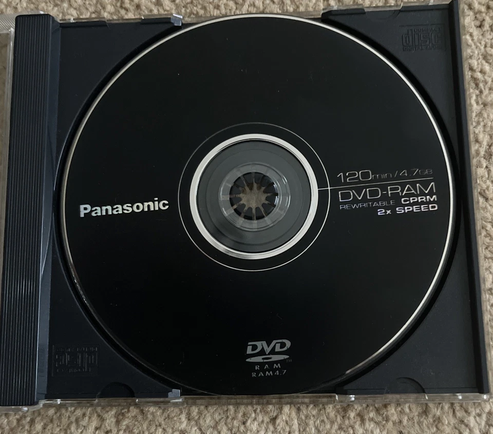 Panasonic DVD-RAM Black Rewritable Rohling(e) 120 min 4,7 GB , 2x Speed - Bild 1 von 1