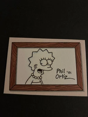 2001 Inkworks Simpsons Sketch Card Lisa Ortiz - Image 1 of 2