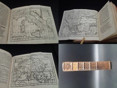 1758 Superbe Géographie Universelle régions France Asie Amérique Cartes Gravures - Photo 1/4