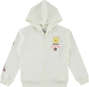 DISNEY Winnie the Pooh Girls Zip-Up Hoodie - Little and Big Girls Sizes 4-16 - Picture 1 of 14