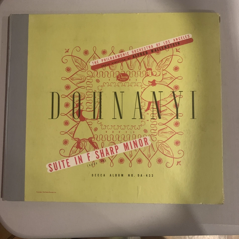 Alfred Wallenstein, 78 rpm Album(3), V+, Suite In F Sharp Minor, DA-433 - Imagem 1 de 4