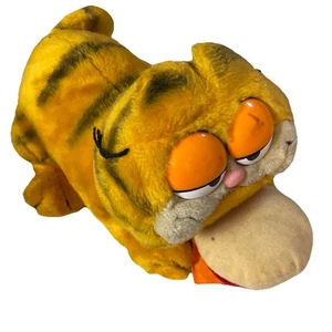 "Garfield 1981 vintage con hamburguesa hamburguesa juguete de peluche Dakin 14""" - Imagen 1 de 5
