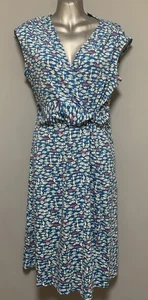 LANDS' END Multi Coloured Dress, Size M 10-12 - Foto 1 di 7