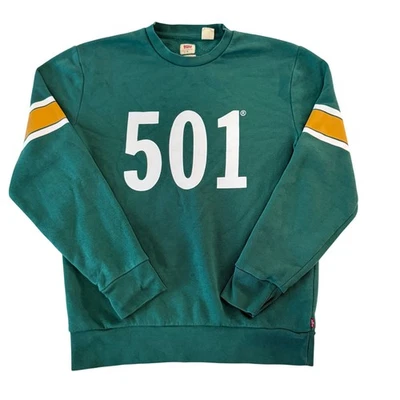 Levi's Men's Standard Fit 501 Graphic Crewneck Sweatshirt Size Small - Image 1 of 4