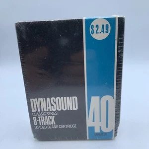 Paquete de 2 cintas en blanco estéreo de 8 pistas Dynasound Classic Series 40 minutos sellado nuevo de stock - Imagen 1 de 3