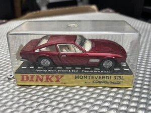 Vintage Dinky 190 Monteverdi 375L Car Diecast Model original box Free P&P - Picture 1 of 7
