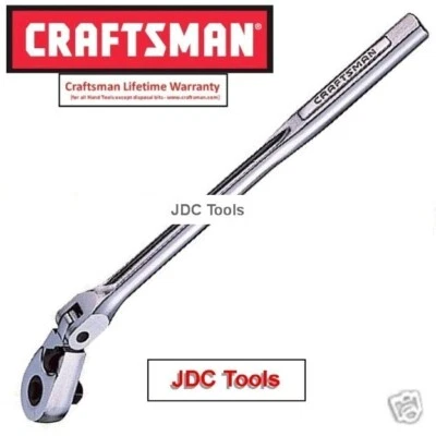 CRAFTSMAN 3/8 Drive Long Handle Flex Head Ratchet Socket Wrench Quick Release - Image 1 of 3
