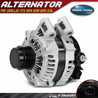 Alternator for Cadillac XTS 2014 2016-2019 3.6L 170A CW 6-Groove Clutch Pulley - Изображение 1 из 4