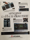 Mitsubishi Vintage Radio Cassette Bombox Print Ad!!" This Radio Is The Highest "