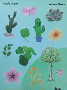 Scratch & Sniff Stickers! Apple! Various Plants! Awesome Scent!! - Picture 1 of 7