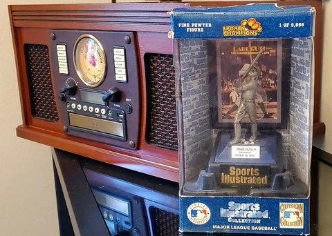 Babe Ruth Sports Illustrated Champions Fine Pewter Figure 1994- Babe Ruth 1974 Cover