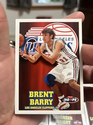 Brent Barry 70 Los Angeles Clippers 1997-98 NBA Hoops Basketball Card  - Image 1 of 2