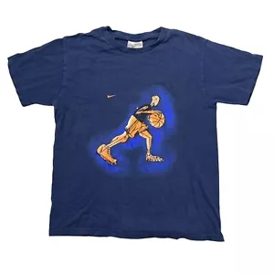 Nike Vintage 00s Basketball Tee T-Shirt Blue Youth Boys S Small - Picture 1 of 5