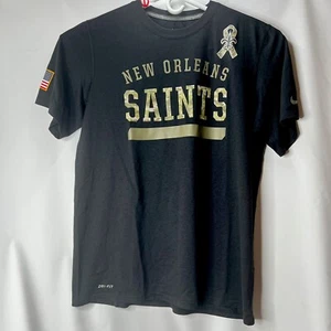 Nike Dri-Fit NFL On Field New Orleans Saints Salute To Service Camisa Para Hombre Grande - Imagen 1 de 9