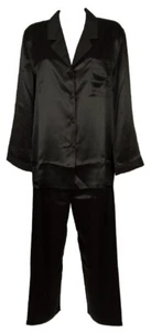 Pajamas woman long sleeve with buttons pure silk PARAH item R236 - Picture 1 of 5