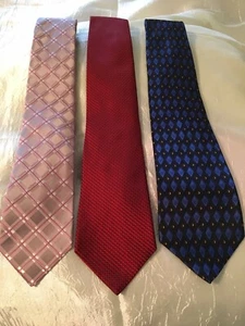 Geoffrey Beene Men's Ties / Set of 3 / Multi Color / Excellent Condition - Picture 1 of 5