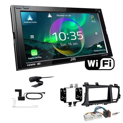 JVC Autoradio WiFi Apple CarPlay Android Auto für KIA Optima ab 2012 schwarz - Bild 1 von 4