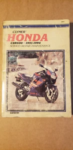 CLYMER 1991-1994 CBR600 CBR 600 SHOP SERVICE WORKSHOP MANUAL - Bild 1 von 1