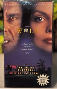 WOLF 1994 Horror VHS Factory Sealed EXTREMELY RARE PROMOTIONAL Tape MINT w/CASE - Picture 1 of 9