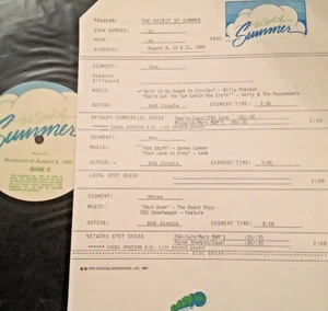 RADIO SHOW: SPIRIT OF SUMMER 8/9/85 REO SPOTLIGHT; SADE, '82 COLLAGE,DAN HARTMAN - Picture 1 of 2