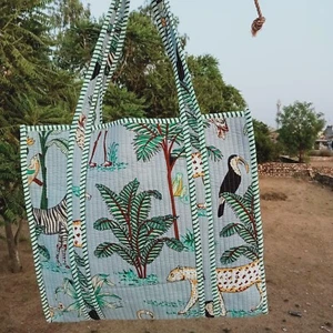 Market Handbag, Tote Bag, Shopping Boho Bag Jhola Bag Gift For Her - Picture 1 of 13