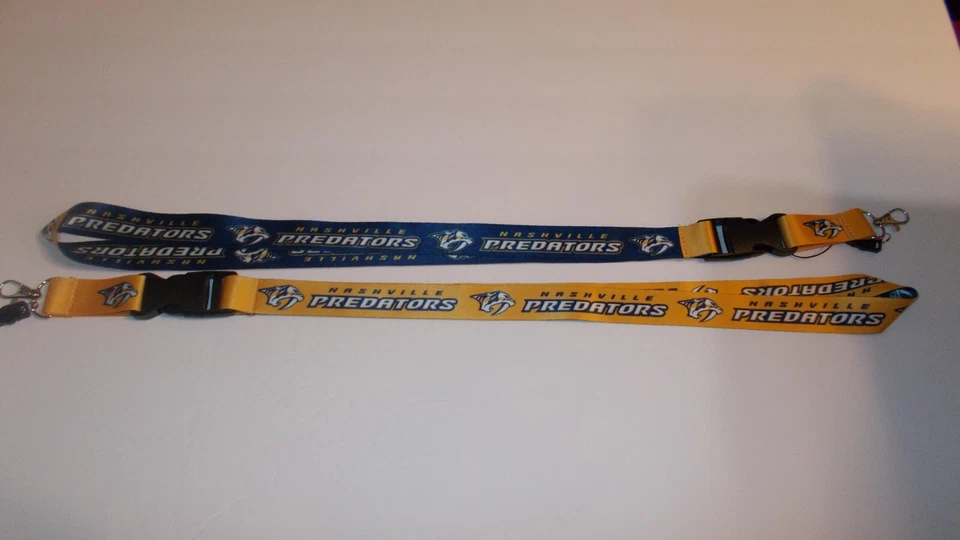 Dos cordones Nashville Predators NHL impresos en ambos lados 25" envío gratuito Foto 1 de 1