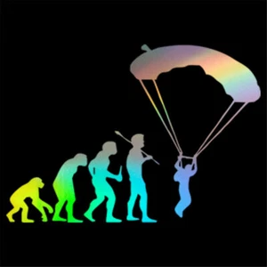 2x Skydiving Parachute Adventure Sports Wall Art Stickers Car Window Door  Decal - Picture 1 of 12