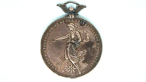 ANTIKE BROZE-MEDAILLE DER AMATEURSPORTUNION DER VEREINIGTEN STAATEN - DETROIT MICH 1888 - Bild 1 von 5