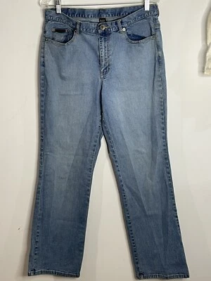 NY Jeans Womens 12 Tall Straight Denim Pants Ladies - Image 1 of 4