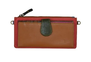 Handmade Real Leather Patchwork Purse Boho Style with Strap Fair Trade - Picture 1 of 6