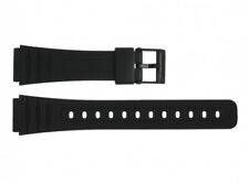 Correa de plastico negra para reloj Casio modelo F-91 18mm Repuesto, Nueva 