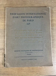 Albin-Guillot, XXIIIe Salon International d″art photographique 1928 RARE CATALOG - Picture 1 of 6