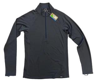 $109 Patagonia Capilene Base Layer Top NWT Size S Men's 1/2 Zip Midweight Blue - Picture 1 of 6
