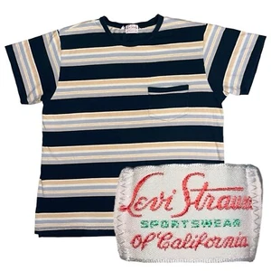 Camiseta LVC Levi's Ropa Vintage Años 50 Ropa Deportiva Talla Grande Rayas DEFECTUOSA - Imagen 1 de 14