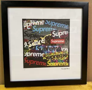 Supreme Collage Print 16"x16" Fairchild Paris Numbered 61/1200 Print Framed VGC - Bild 1 von 12