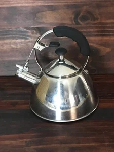 Il Mulino New York Stainless Steel Whistling Tea Kettle MCM Looking - Picture 1 of 7