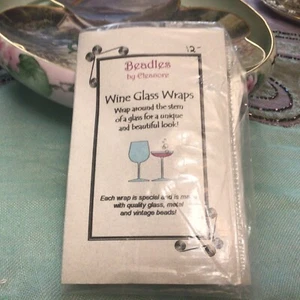 Joyería de vino para copas de vino/hecho artesiano/total de 4 Beatles por Eleanore - Imagen 1 de 4
